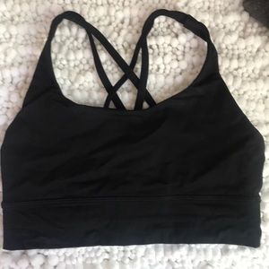 Long Line Energy Bra- BLACK SIZE 6